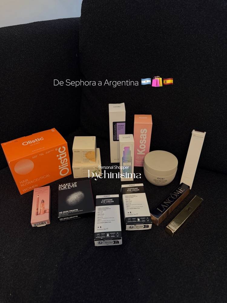 Maquillaje traído de un viaje de compras